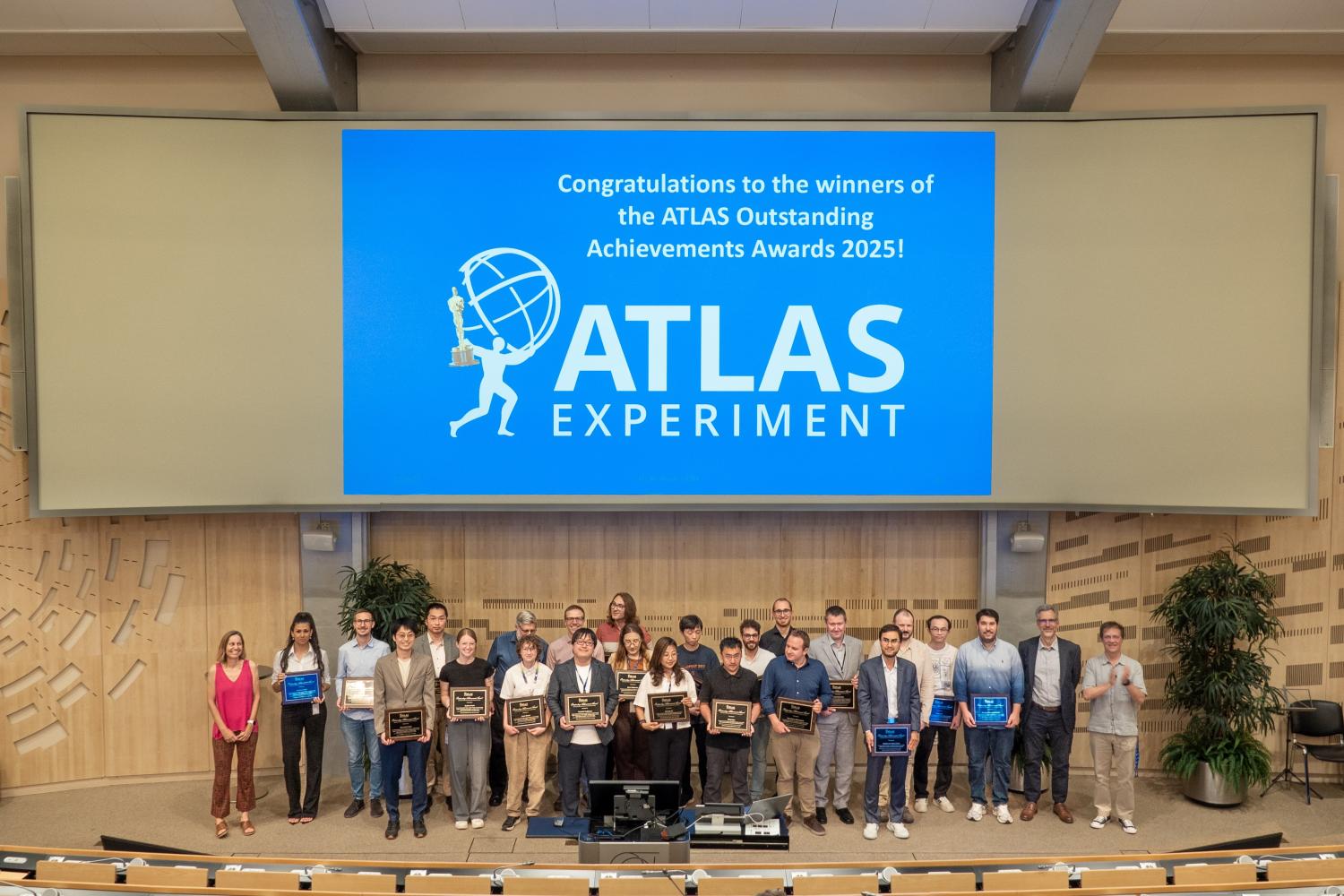 ATLASexperiment's tweet card. The ATLAS Collaboration celebrated the dedication, ingenuity and collaborative spirit of its members at the 8th Outstanding Achievement Awards. Winners of the ATLAS Outstanding Achievement Awards...