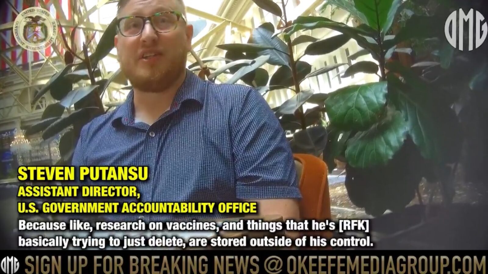 twin0830us's tweet card.           A Government Accountability Office Director was caught on undercover video revealing a covert effort to defy RFK Jr.