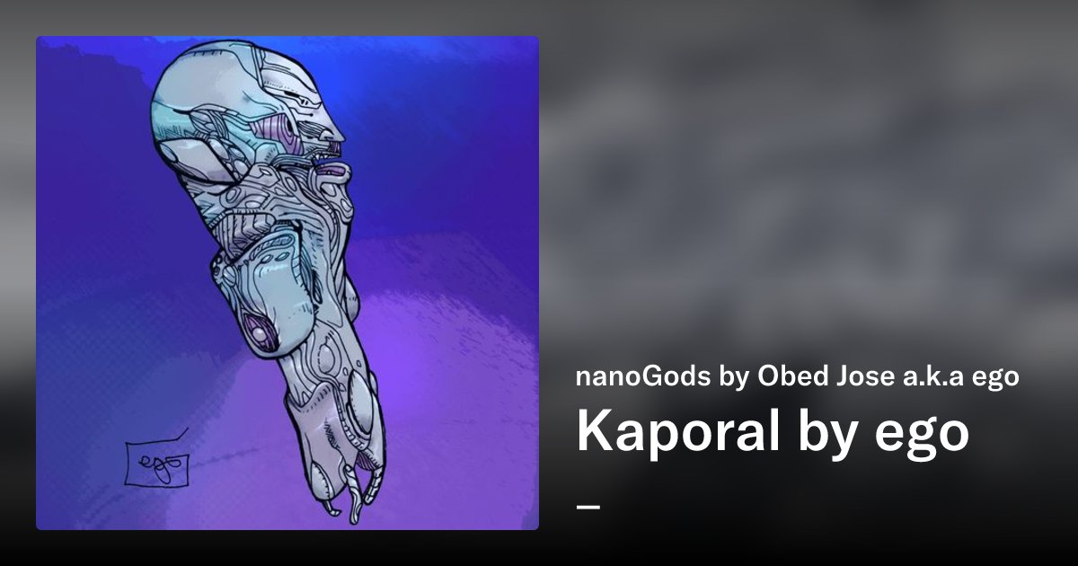 DesignCosmic's tweet card. Obed José a.k.a ego Creator Of The Iconic GPLV3 present : nanoGods