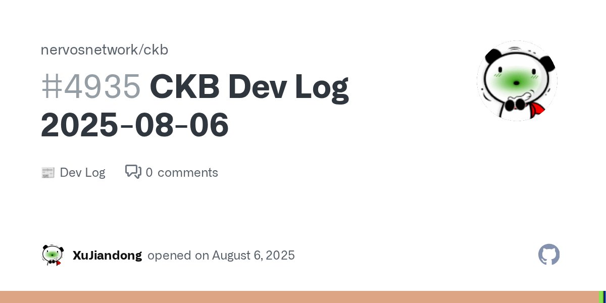 CKBdev's tweet card. Updates Features New CKB Syscall Tracer Added a new crate CKB syscall tracer: nervosnetwork/ckb-vm-contrib#21 Integrated in ckb-debugger https://github.com/libraries/ckb-standalone-debugger/tree/tr...