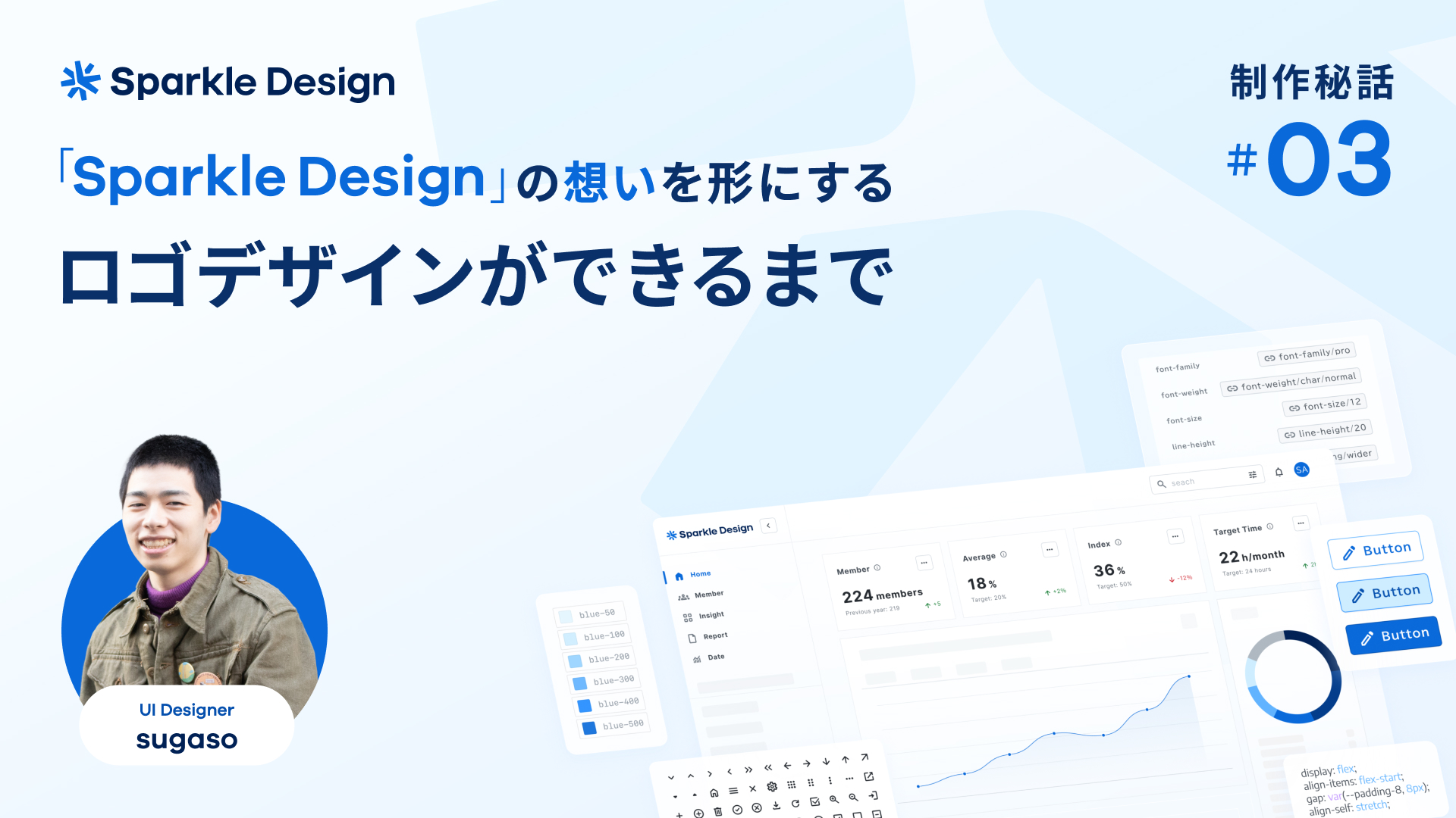 GoodpatchTokyo's tweet card. こんにちは、UIデザイナーの菅原です。グッドパッチが手がける“デザインシステムのためのデザインシステム”、「Sparkle Design」。みなさん触っていただけましたでしょうか？今回はSparkle Design制作秘話の第3弾とし...