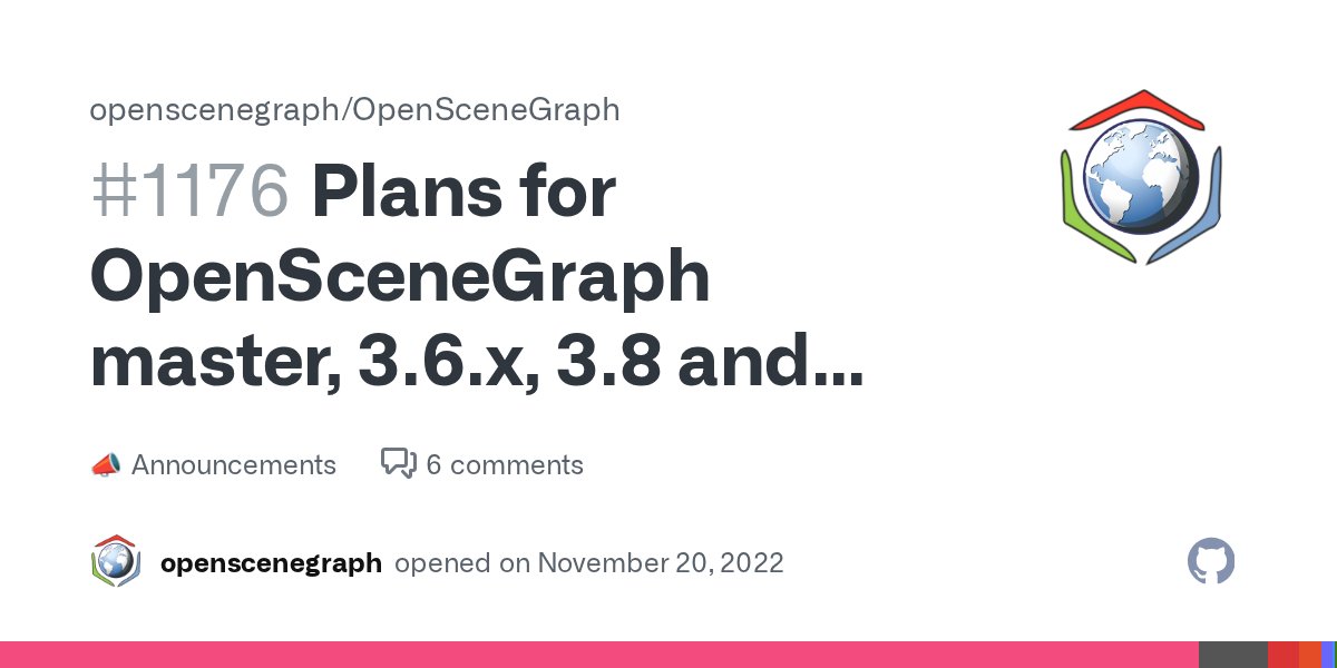 RobertOsfield's tweet card. Hi All, Over the past 4 and half years I have been close to 100% focused on development of the VulkanSceneGraph, the successor to the OpenSceneGraph, actually it's probably nearer to 150% given...