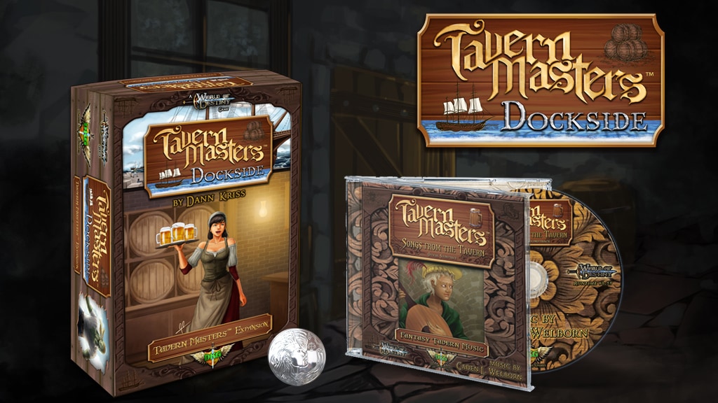 DannKrissGames's tweet card. Help us fund the new Dockside Expansion for Tavern Masters