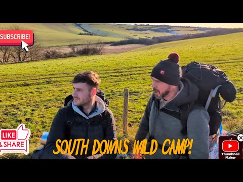 Pitchedup24's tweet card. Wild Camp 19 - The South Downs, Jevington - What a View!