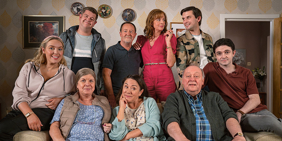 UKLiveComedy's tweet card. The cast of BBC sitcom Two Doors Down are to appear in a stage show together in Glasgow in September 2026.