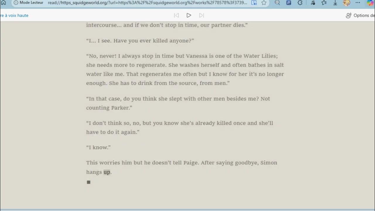 MiaBlaisCote's tweet card. Let's Read with TTS: Because you're a Siren. #fanfic #fandoms #siren...