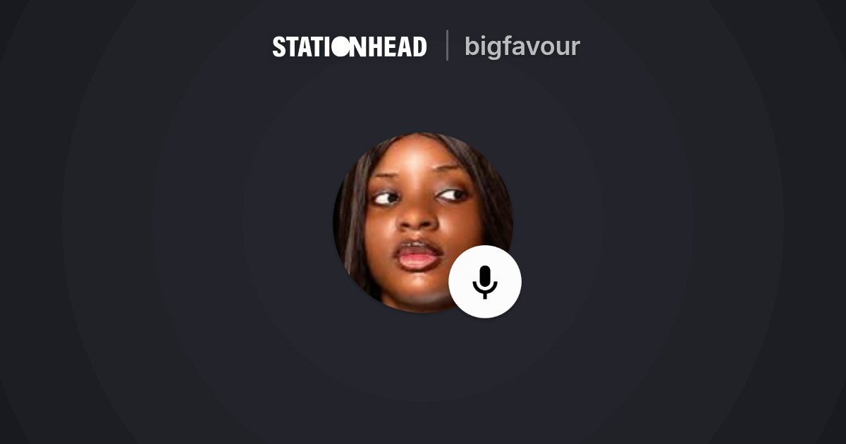 Baack2sender's tweet card. Listen to bigfavour live on Stationhead