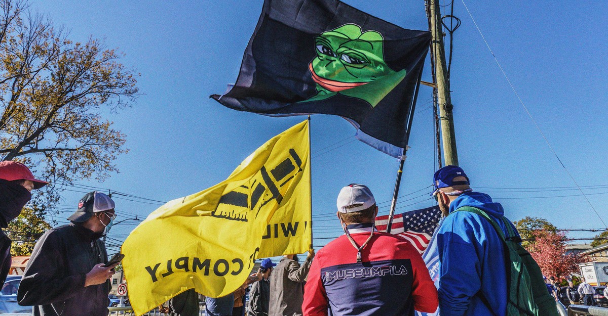 TheAtlantic's tweet card. Rising American anti-Semitism isn’t a foreign influence operation.