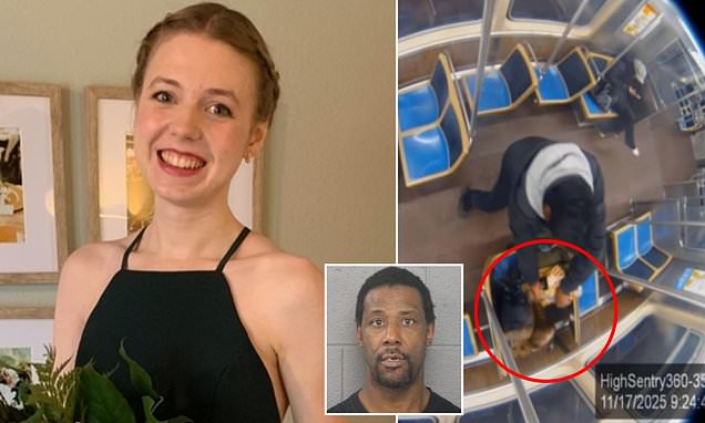 TruthHunters's tweet card. Bethany MaGee, 26, was doused in gasoline and set alight on the city's Blue Line on November 17, but managed to flee the train and survive, allegedly by repeat offender Lawrence Reed, 50.