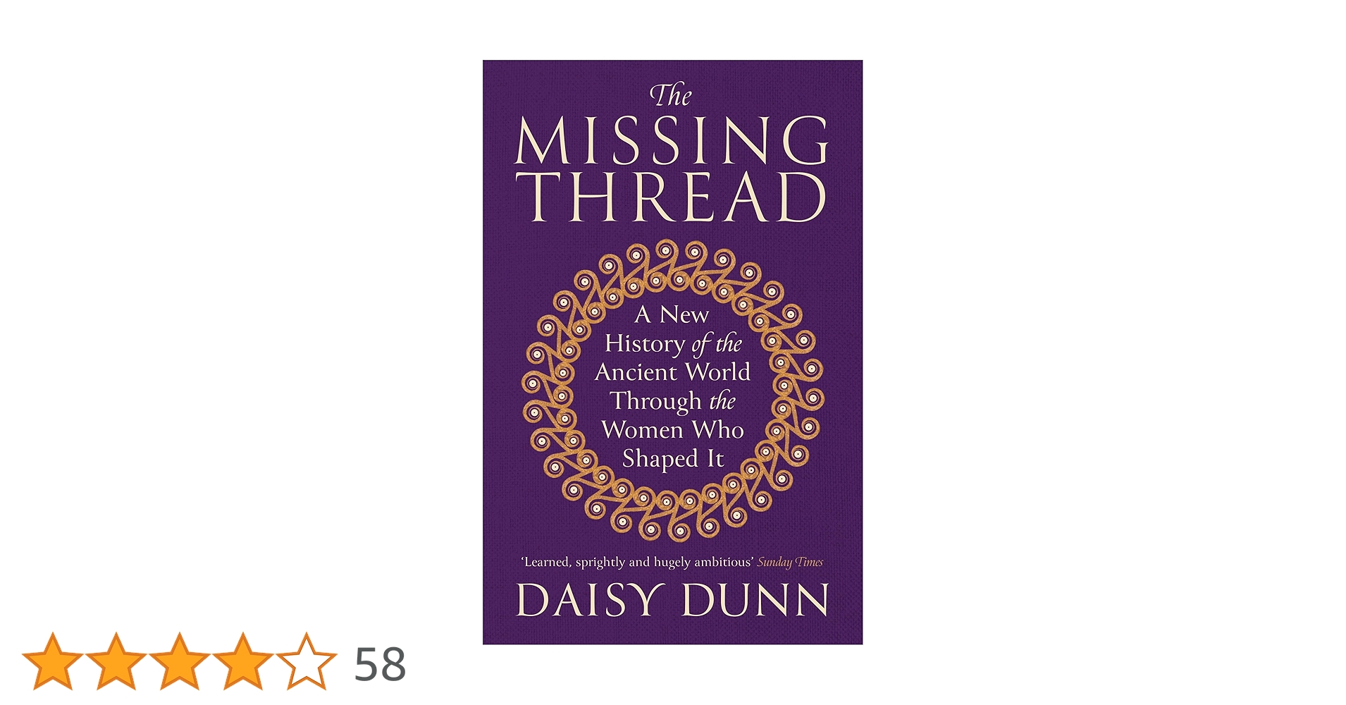 DaisyfDunn's tweet card. The Missing Thread: A New History of the Ancient World Through the Women Who Shaped It