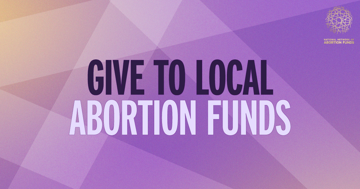 AbortionFunds's tweet card. Make a donation today.