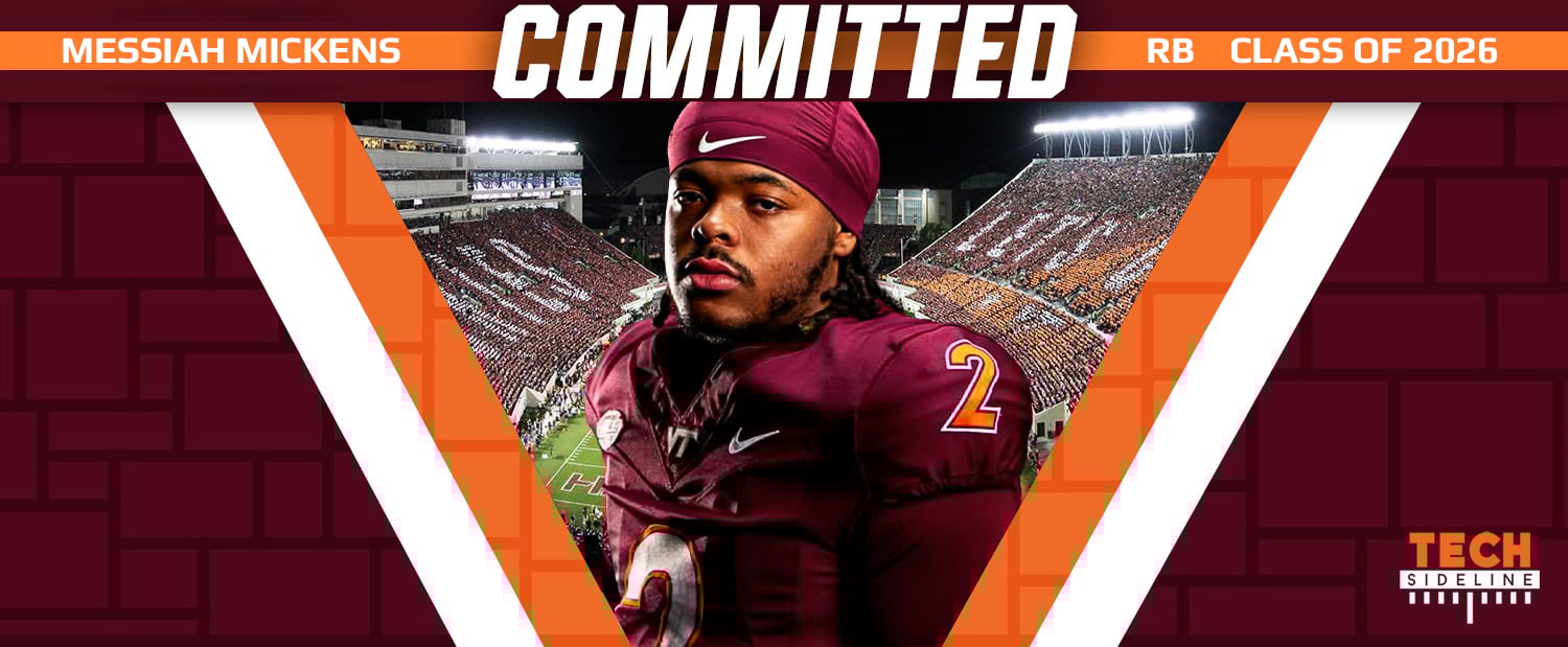 TechSideline's tweet card. Virginia Tech and James Franklin landed a splash on the recruiting trail with the addition of four-star running back Messiah Mickens.