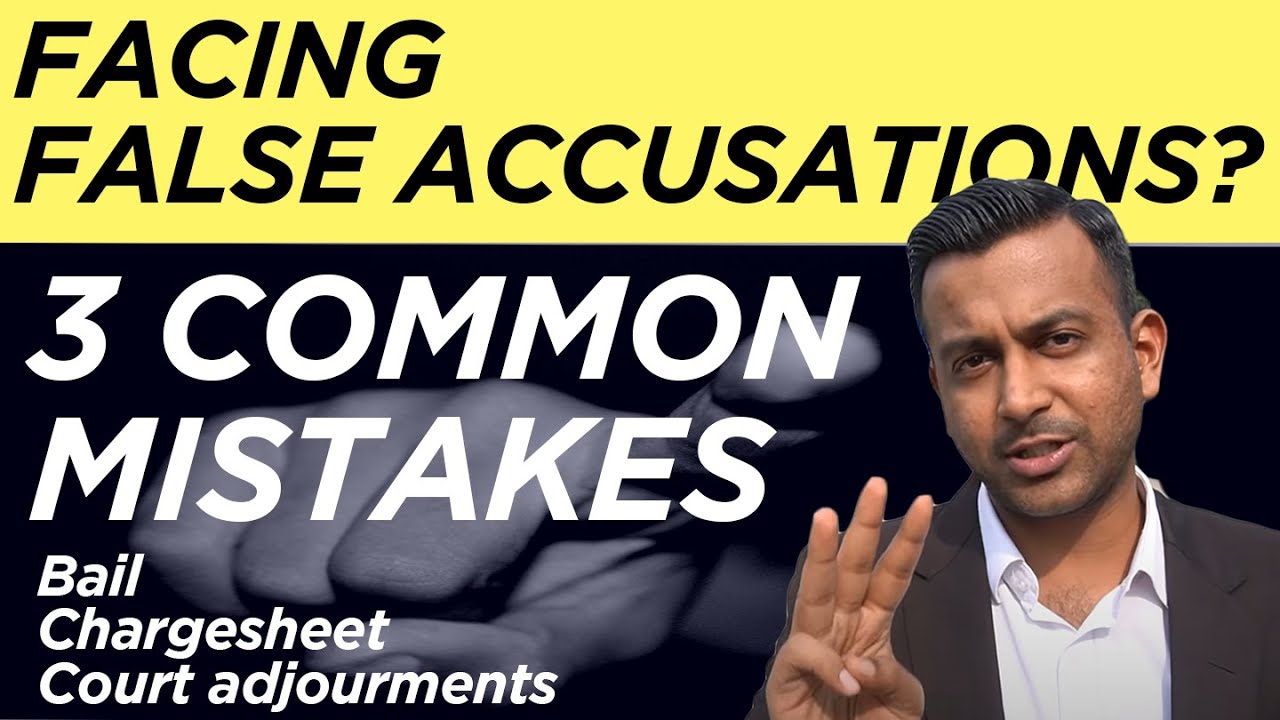 Amish_Aggarwala's tweet card. Facing False Accusations: 3 Common Mistakes on Bail, Chargesheet and...