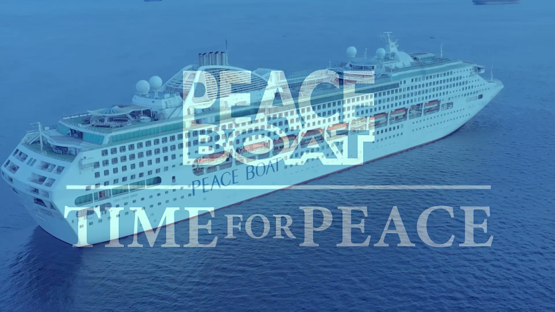 peace_boat's tweet card. TIME FOR PEACE