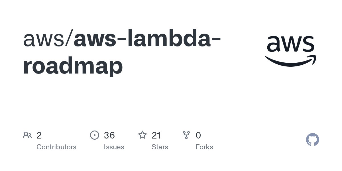awsdevelopers's tweet card. Contribute to aws/aws-lambda-roadmap development by creating an account on GitHub.