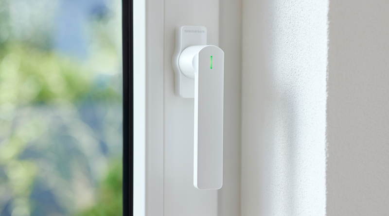 iotguide's tweet card. Germany-based company Siegenia has released a new battery operated smart window lever with Matter over Thread.