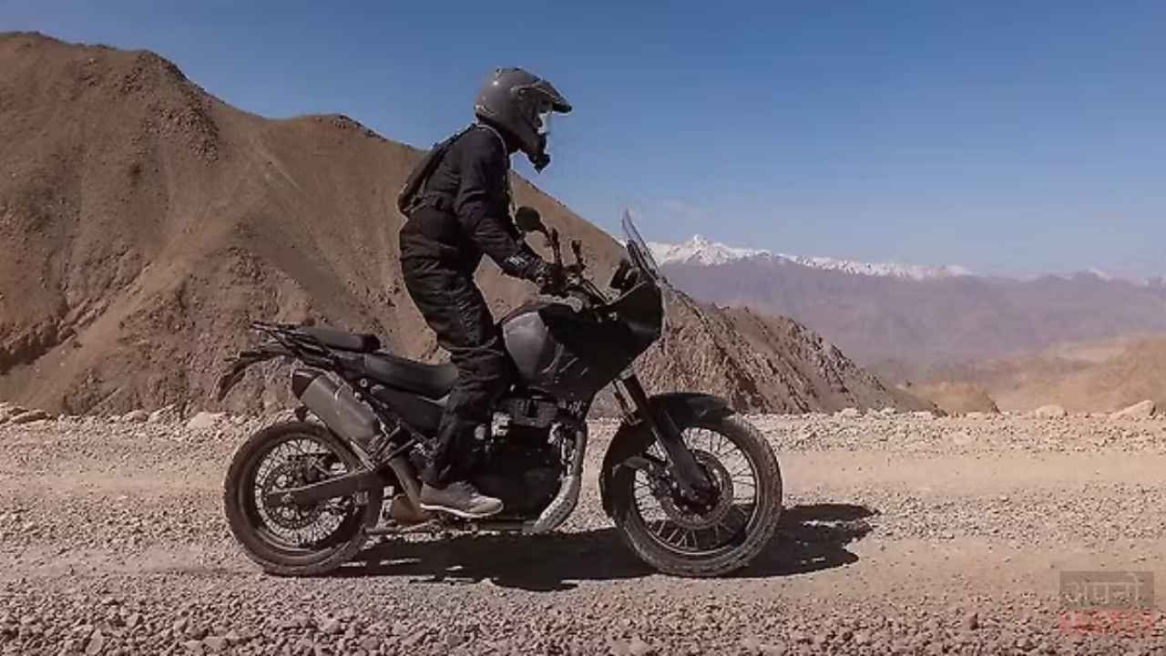 TECHFORU007's tweet card. Royal Enfield is getting ready to show its new adventure bike, the Himalayan 750, on November 5, 2025, at the EICMA event in Milan. This bike has a 750cc