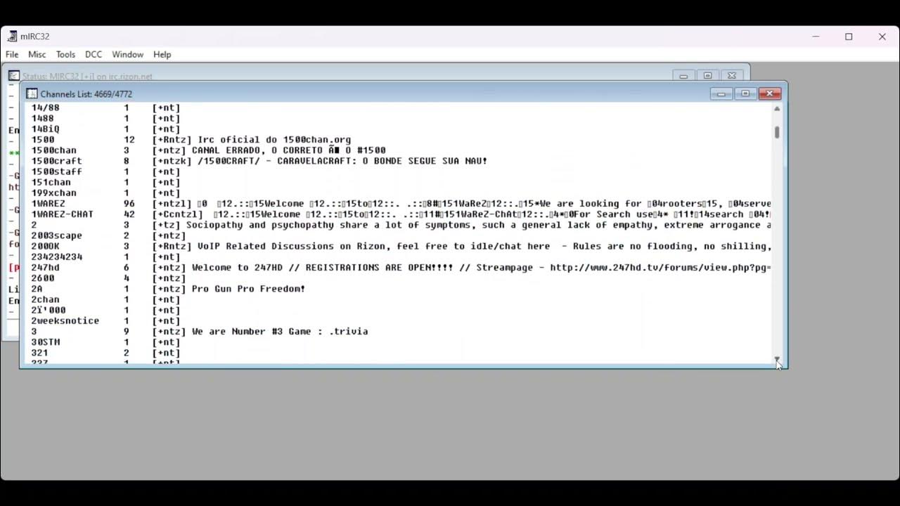 theDUBBER_'s tweet card. mIRC v3.5 - IRC client for Windows 32 Bit
