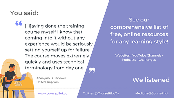 CoursePilotCo's tweet card. Updated: 2 May 2023