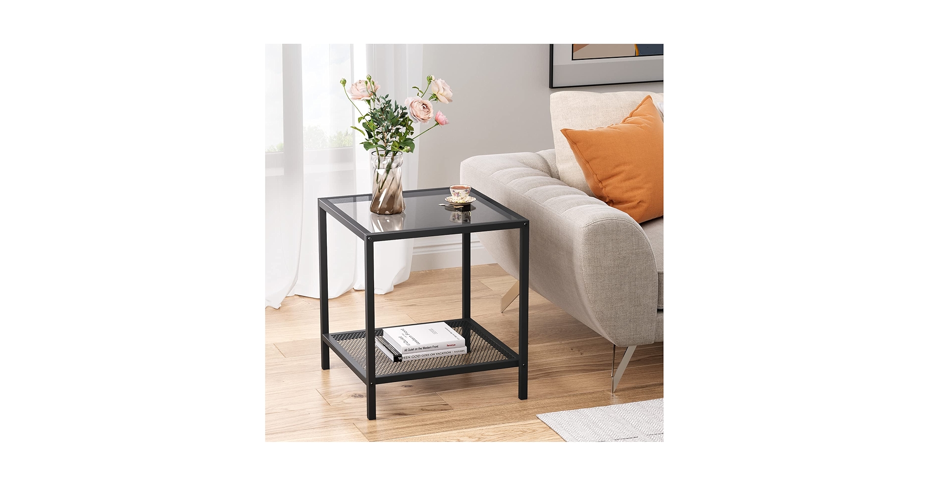 ProRoomDecors's tweet card. 1.2-Tier Storage design is spacious to place an elegant flower vase, a cup of coffee, or a stack of books, and the second storage shelf can perfectly display other objects. Away from the chaos to...