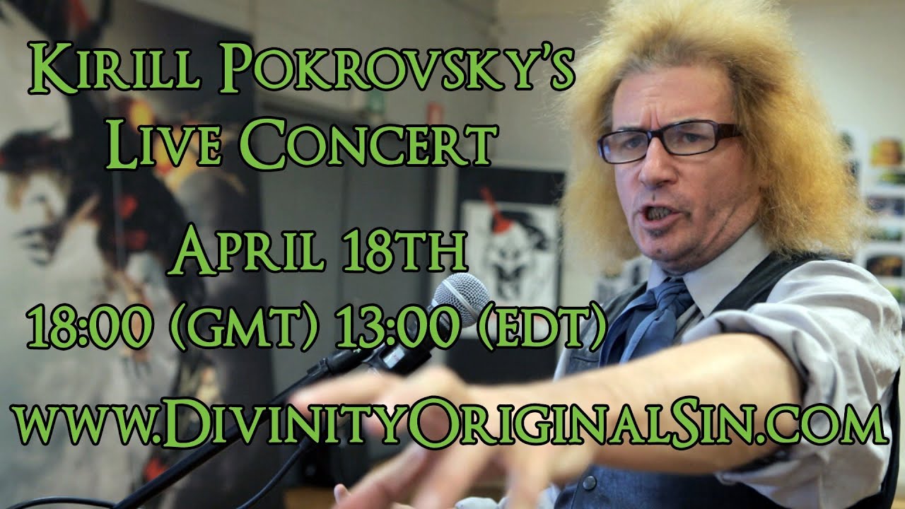 Divinity2's tweet card. Larian Presents: Kirill Pokrovsky Plays Divinity Music Live