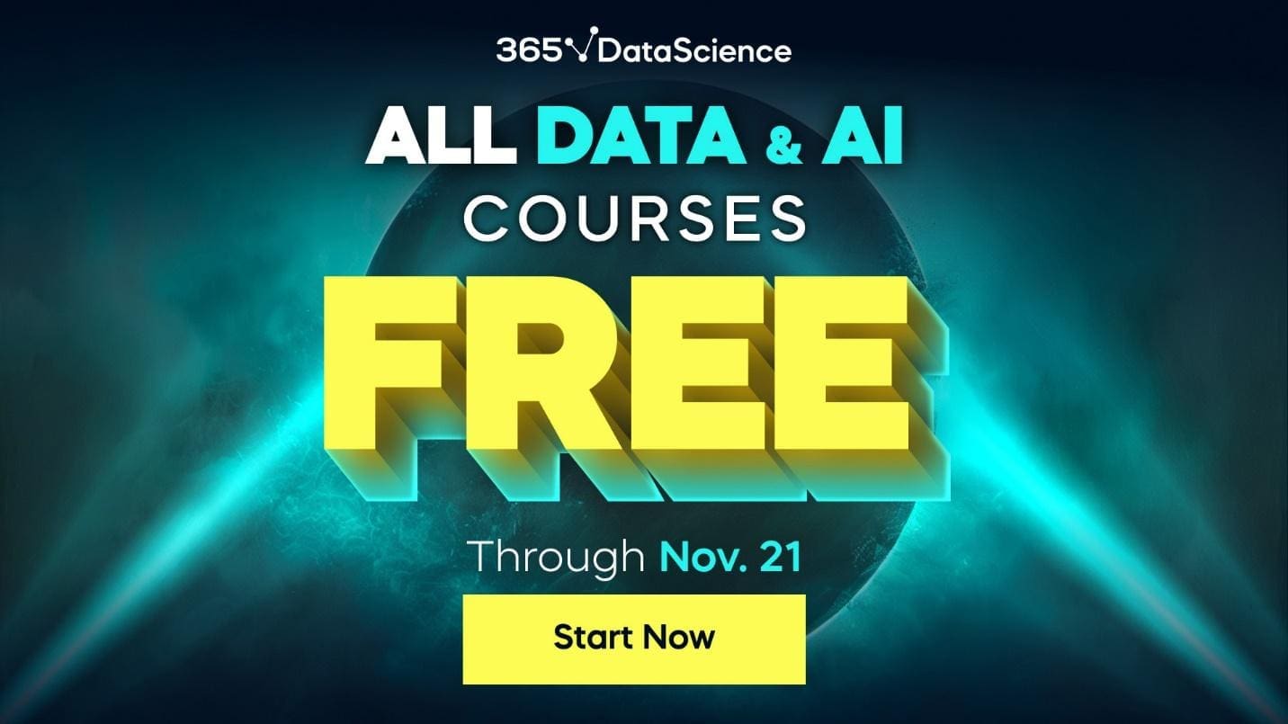 LightlyAI's tweet card. Sponsored Content From November 1st to November 21st, 2024 (8:00 am UTC), 365 Data Science offers free access to its comprehensive learning platform. This is a golden opportunity for aspiring data...