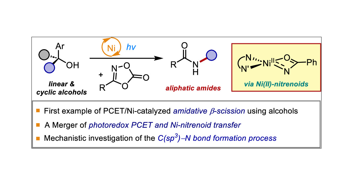 Hyeyun_Keum's tweet card. The photoredox/Ni dual catalysis is an appealing strategy to enable unconventional C–heteroatom bond formation. While significant advances have been achieved using this system, intermolecular...