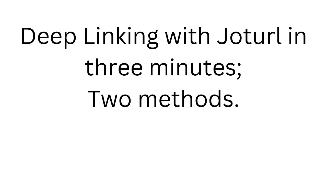 jotURL's tweet card. Deep Linking for Amazon Affiliates with Joturl in Three minutes,...