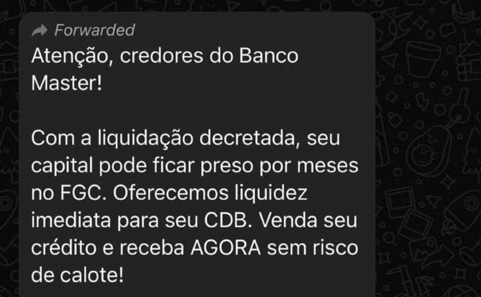 TPrux's tweet card. Já circulam nas redes sociais propostas para adiantar direito creditório, mas fundo avisa que não autoriza esse tipo de intermediação. Cerca de R$ 41 bi em investimentos têm garantia