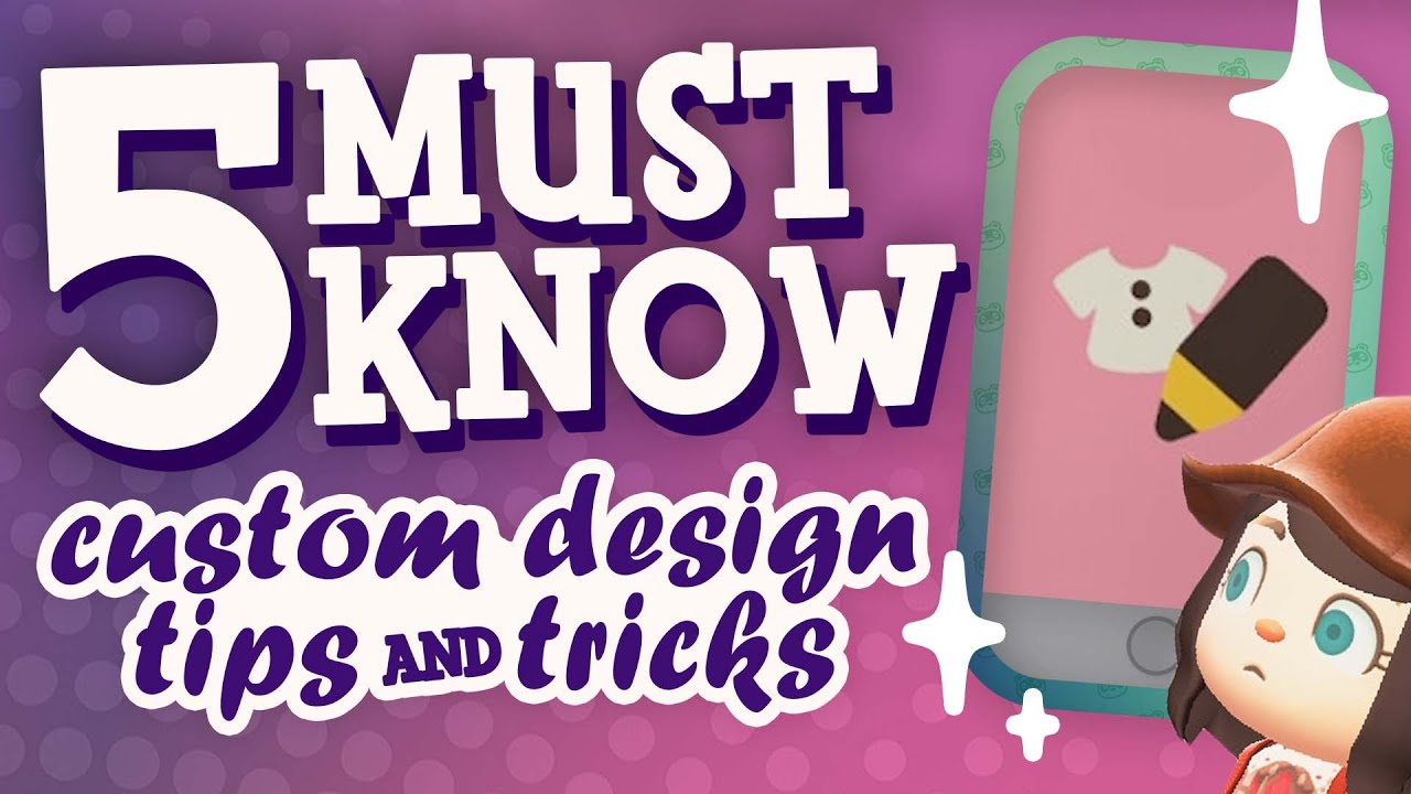 cooriedoon_'s tweet card. 🤩 FIVE tips & tricks to know BEFORE making custom codes 🌿 ACNH...