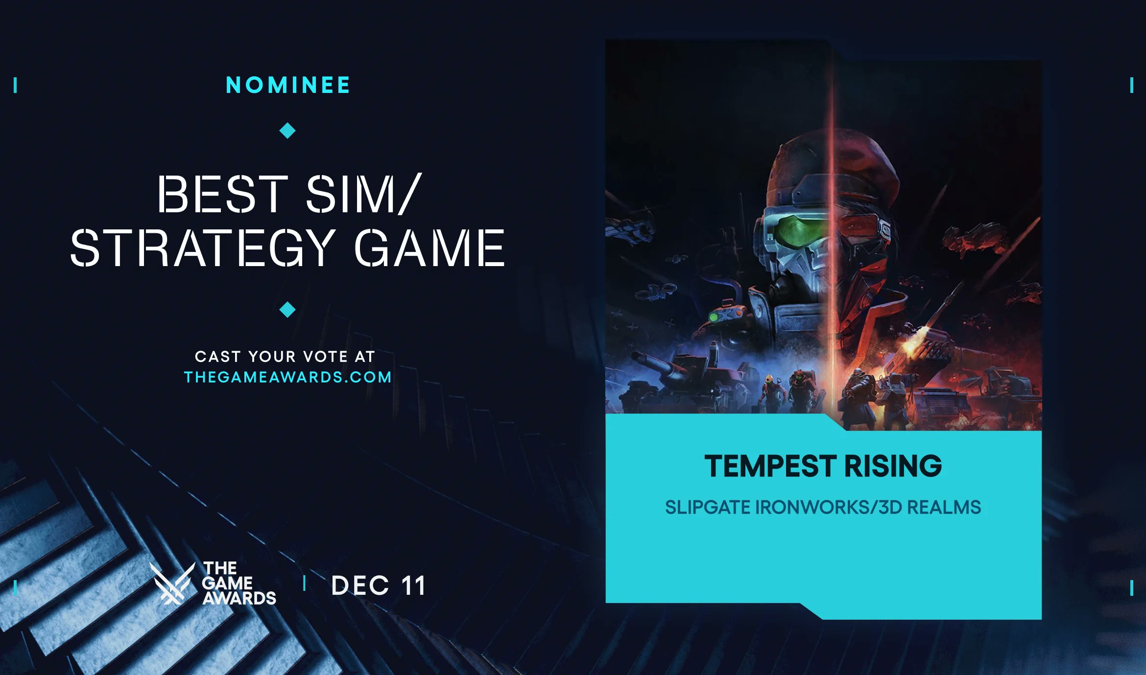 DimitriPC's tweet card. I just cast my VOTE for TEMPEST RISING! Who will you vote for? #TheGameAwards @TheGameAwards