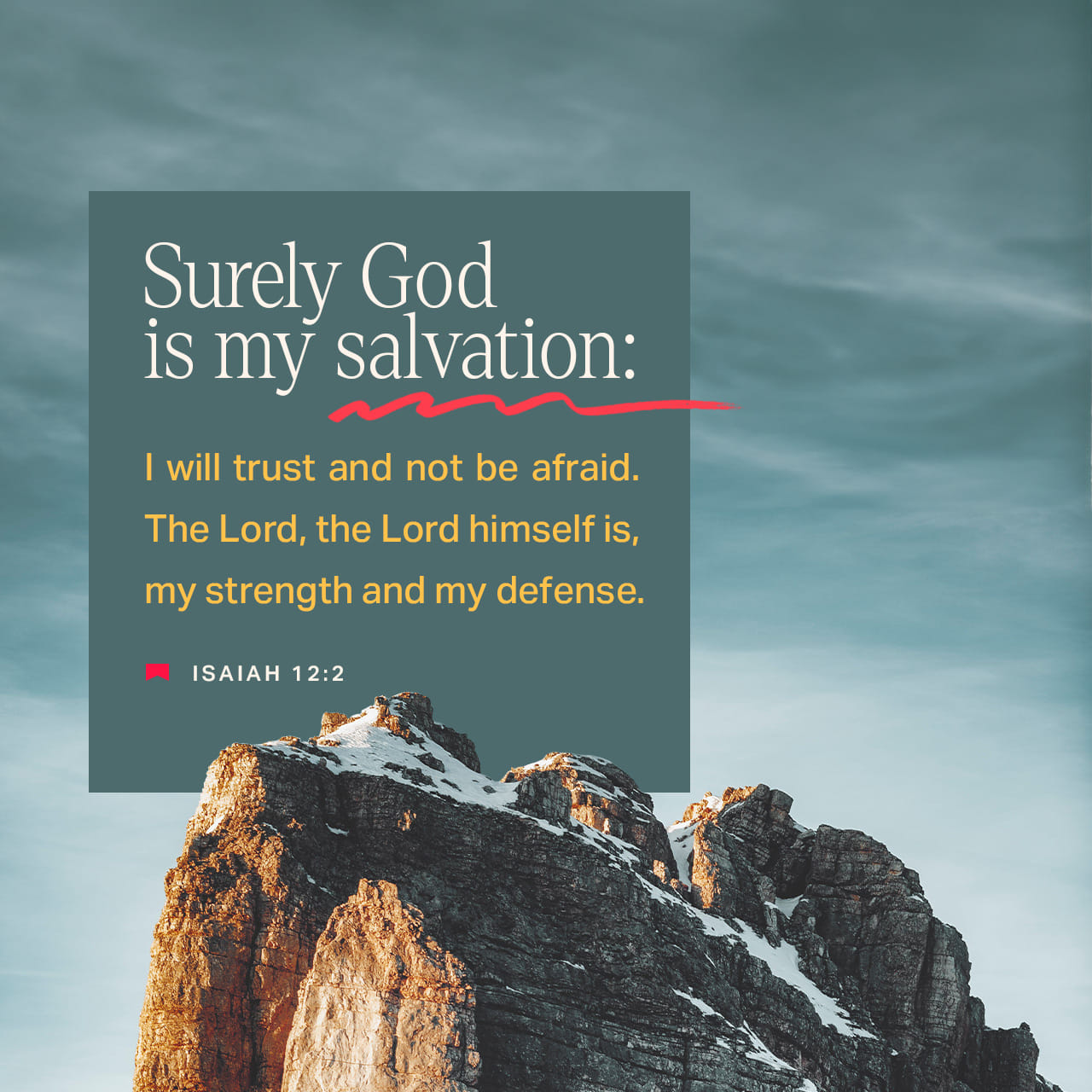SD2XWSC's tweet card. “Yes, indeed—God is my salvation. I trust, I won’t be afraid. GOD—yes GOD!—is my strength and song, best of all, my salvation!”