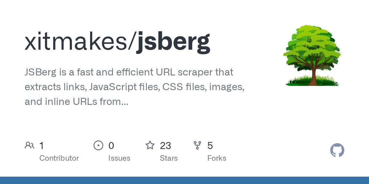 xitsec's tweet card. JSBerg is a fast and efficient URL scraper that extracts links, JavaScript files, CSS files, images, and inline URLs from a list of websites. - xitmakes/jsberg