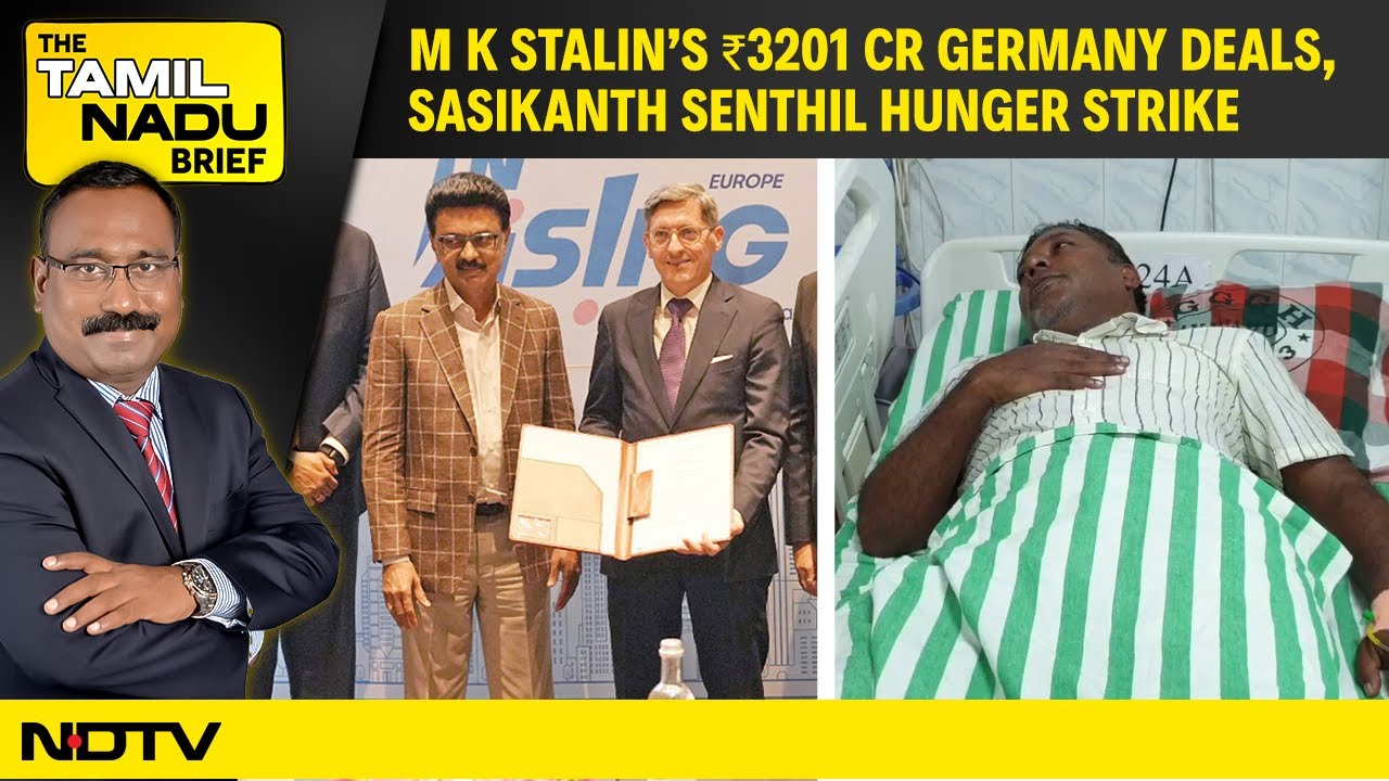 jsamdaniel's tweet card. MK Stalin’s ₹3201 Cr Germany Deals | Sasikanth Senthil Hunger Strike...