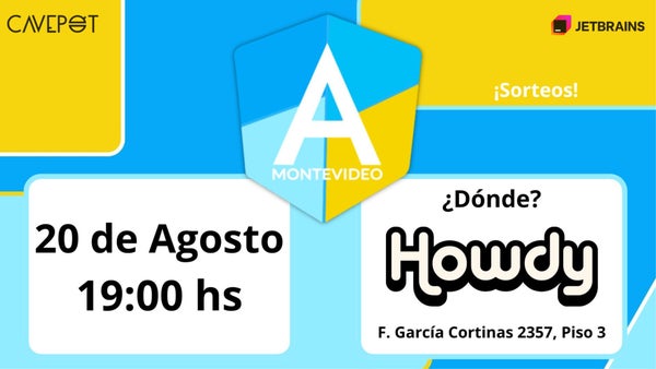 angularMVD's tweet card. La gente de Howdy nos abre sus puertas nuevamente para la edición de Agosto! será **el 20 de Agosto a las 19 horas** en **F. Garcia Cortinas 2357** en la **Howdy House (Pis
