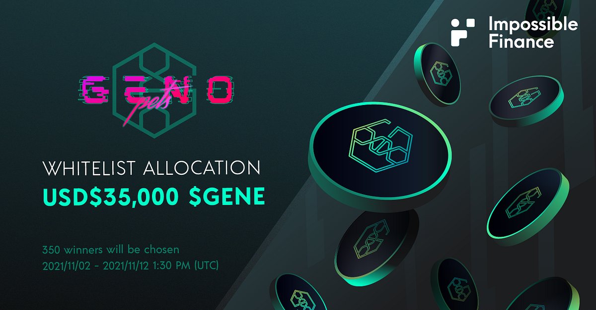 impossiblefi's tweet card. Campaign period: 2021/11/02–2021/11/12 1:30 PM (UTC)