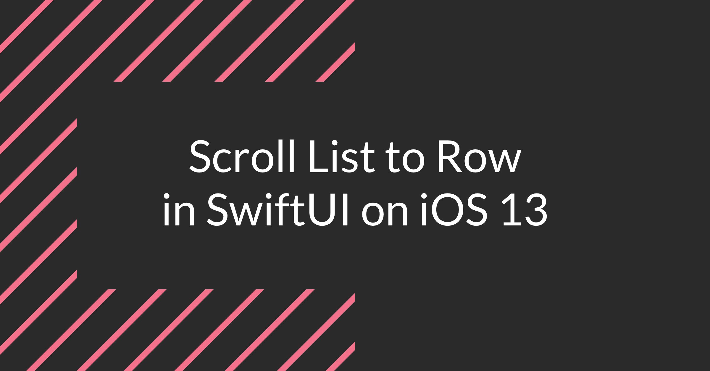 lostmoa_nz's tweet card. Programmatically scroll SwiftUI List to a particular item, using the fact that its internal implementation is based on UITableView.