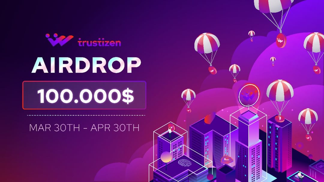 learnhacking8's tweet card. 🚀 AIRDROP DETAILS 🚀 💸 Prizepool - $100,000 USD Worth of $TTZ 🏆 Winners - 15,000 Random + 200 Top winners ⏰ Deadline - 30 April 2022 💫Distribution - 3 Days after TGE About TRUSTIZEN($TTZ)...