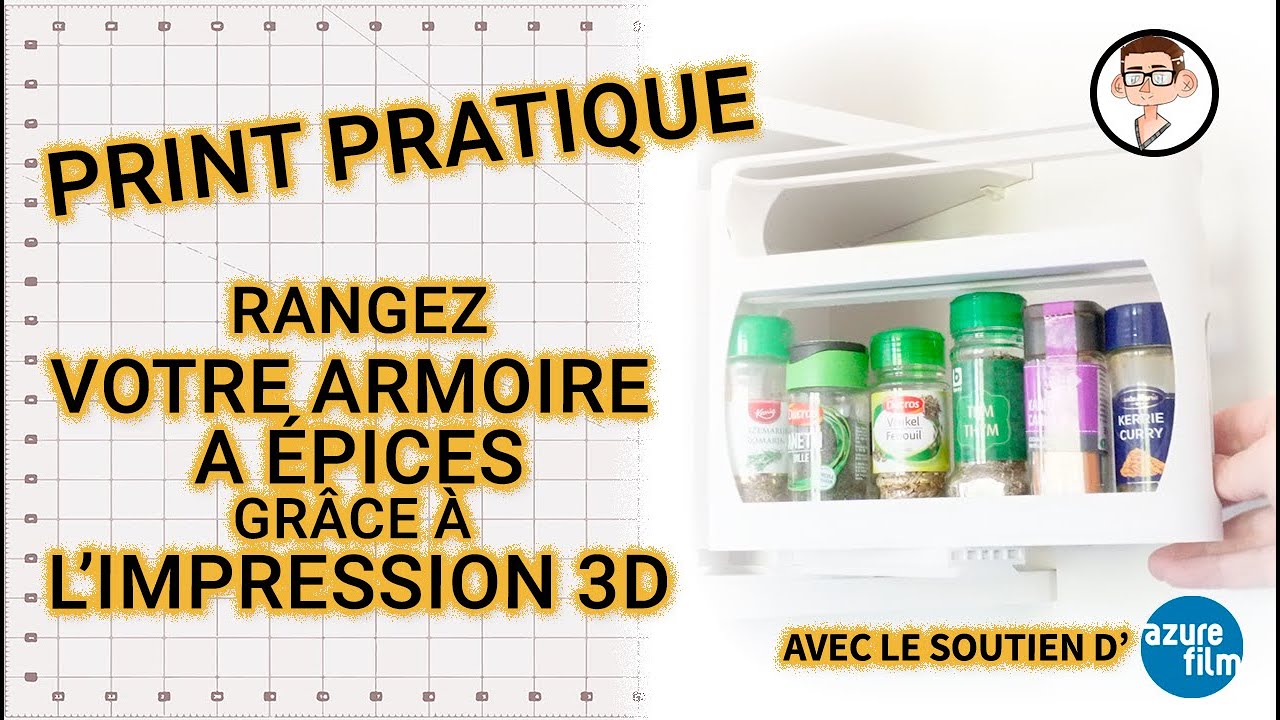 TechNapa's tweet card. Print Pratique - Rangez votre armoire à épices grâce à l'impression 3D