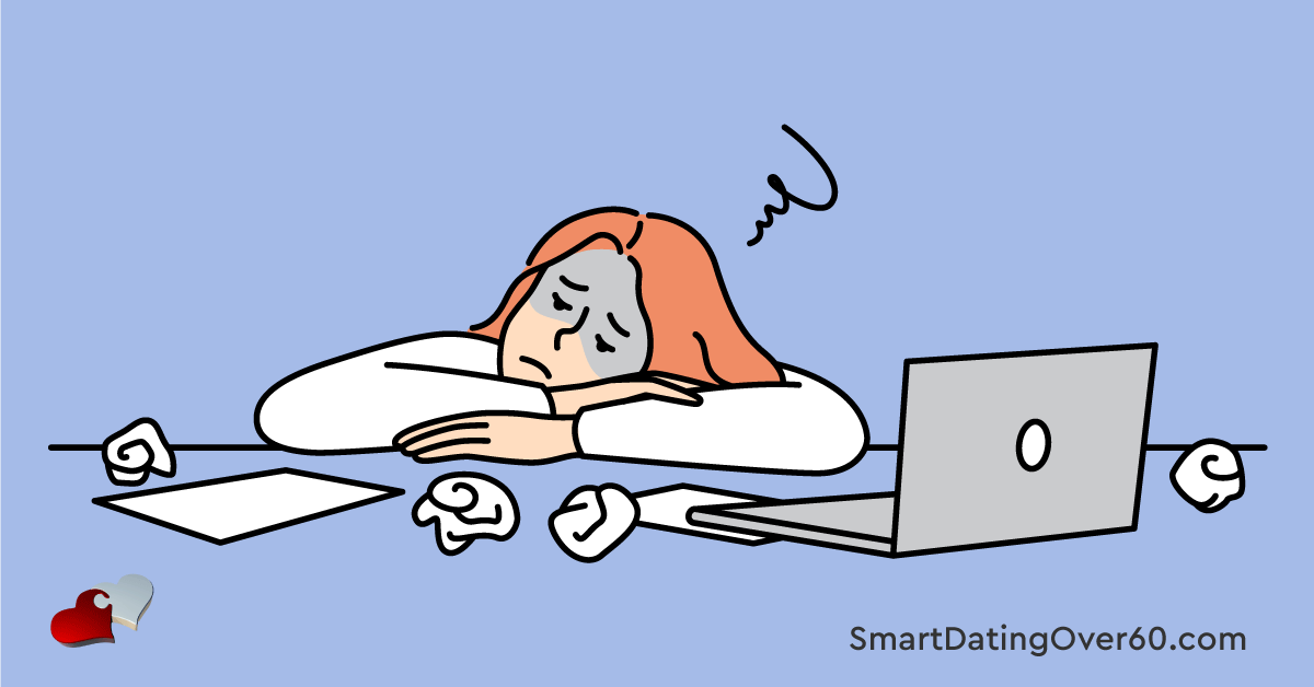 SmartDateOver60's tweet card. How do you avoid dating anxiety and overwhelm? If you’re coming back to dating later in life, these easy dating tips will help.