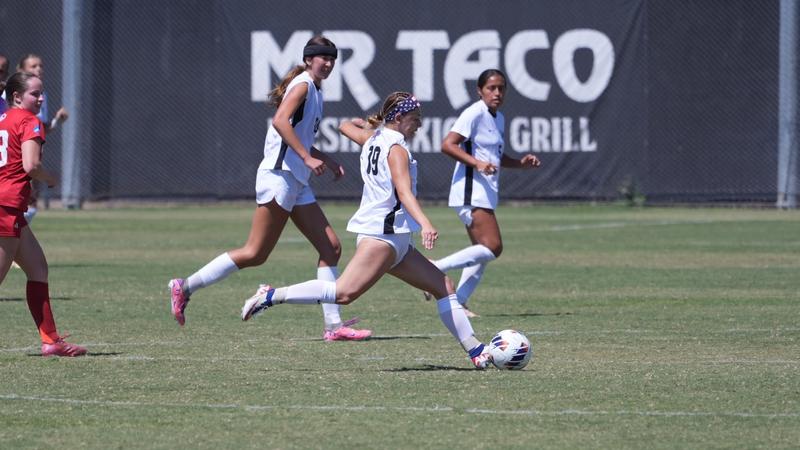 CSUSM_WSoc's tweet card. An early first-half goal was the difference as the Cal State San Marcos women's soccer team (6-4-4, 3-3-2 CCAA) fell 1-0 at Cal State San Bernardino (7-5-3, 5-2-1 CCAA) on Sunday.