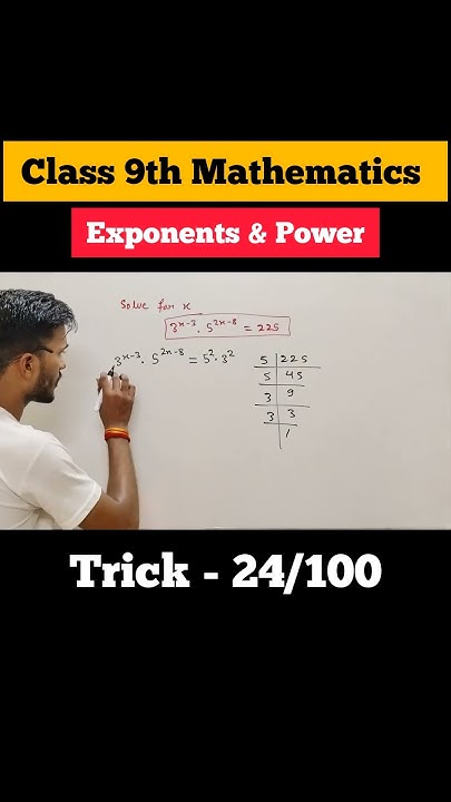 WeAreEklavya's tweet card. #class9th #maths Exponents & Power | Important Questions-24/100...