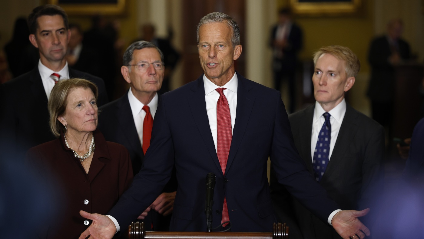 DemVictoryAL's tweet card. Two separate, partisan spending bills failed in the Senate on Tuesday. The government will shut down at the end of the day barring a last-minute breakthrough.