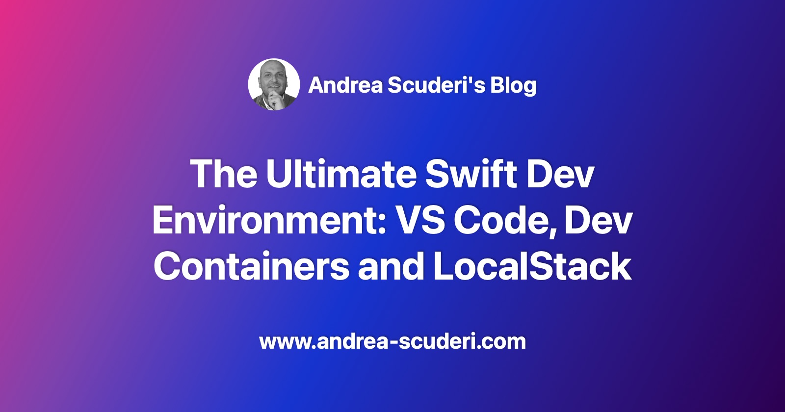 AndreaScuderiSE's tweet card. How to set up a toolchain for Swift local development on AWS