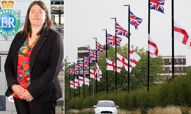 WGvardia8416's tweet card. The display of national flags on Britain's streets has become a 'tool of division' and 'intimidation', a policing leader said yesterday.