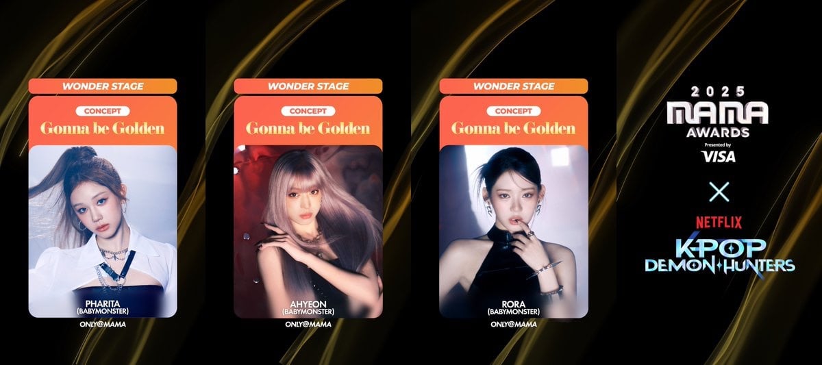 allkpop's tweet card. The 2025 MAMA AWARDS has revealed the lineup for its "Wonder Stage", a special collaboration with the Netflix animated series 'K-Pop Demon …