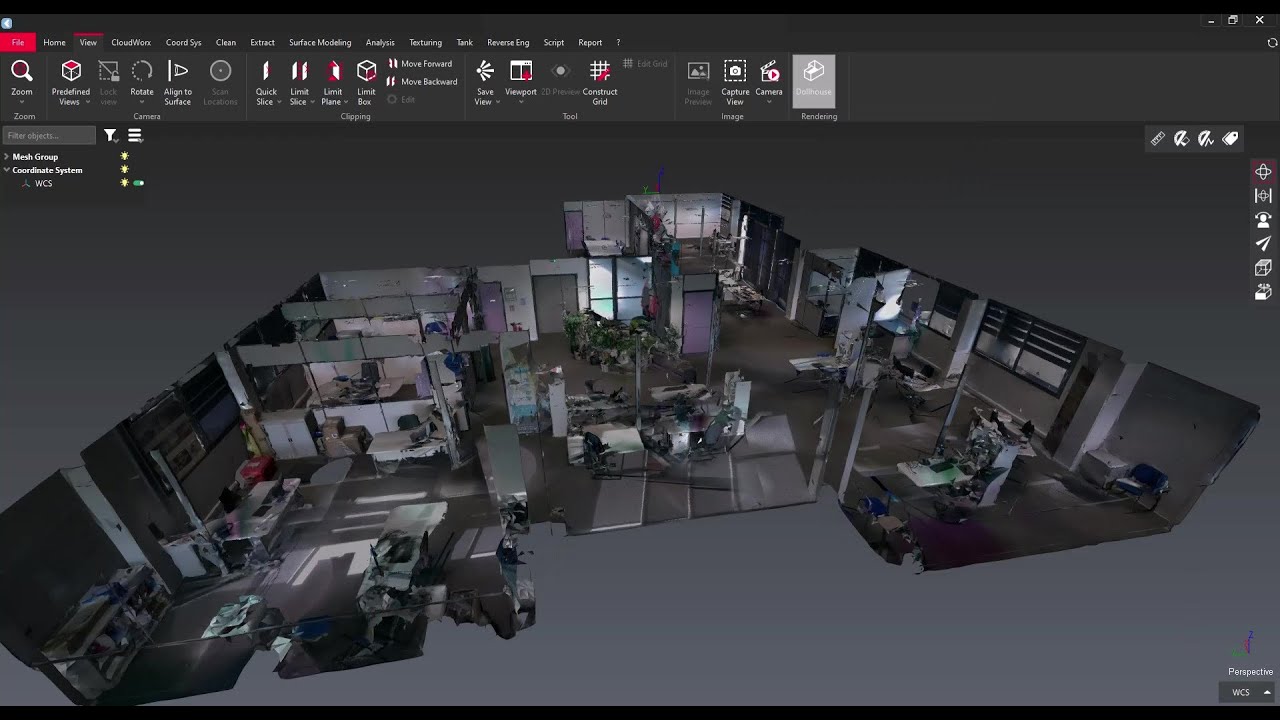 LeicaGeosystems's tweet card. Leica Cyclone 3DR 2022.1: New Surface Model Rendering