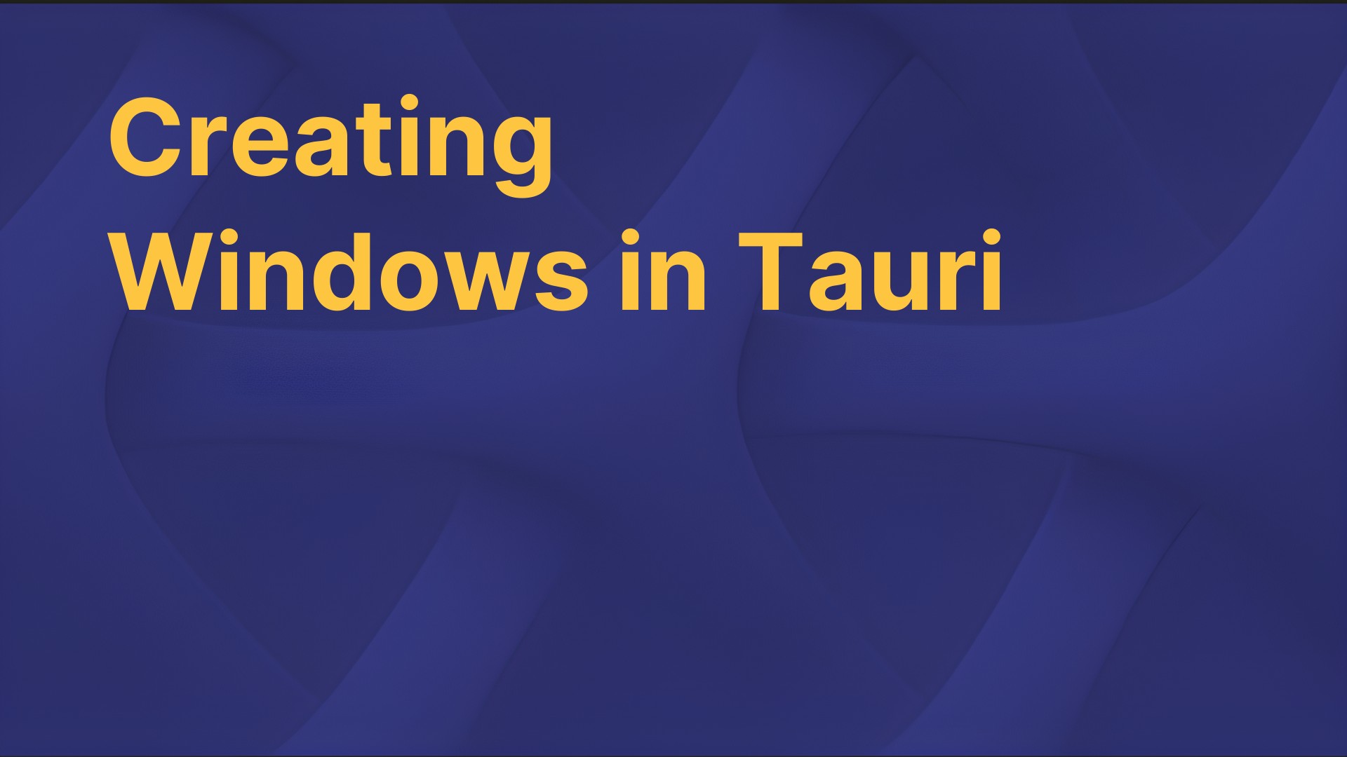 tauritutorials's tweet card. Learn to build and customize app windows with Tauri.