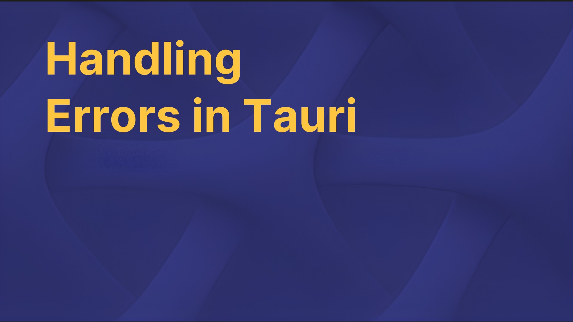tauritutorials's tweet card. This post will give an overview of handling errors in Rust and how to work with them inside your Tauri commands.