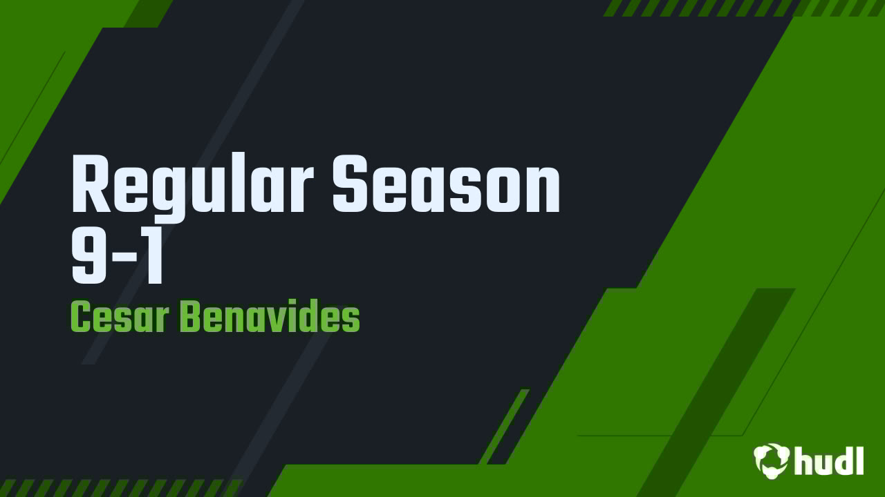 Cesar57b's tweet card. Regular Season 9-1
